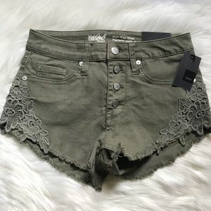 High Rise Denim shorts